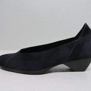 Arche Black Suede Low Heel Pumps